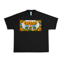 Black american mason jar sunflower license plate Urban Heavy Tee - HRA Design Shop