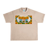 French Oak american mason jar sunflower license plate Urban Heavy Tee - HRA Design Shop