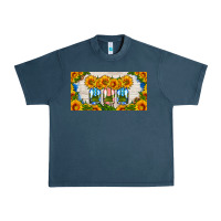 Midnight Navy american mason jar sunflower license plate Urban Heavy Tee - HRA Design Shop