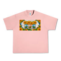 Salmon american mason jar sunflower license plate Urban Heavy Tee - HRA Design Shop