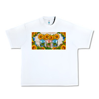 White american mason jar sunflower license plate Urban Heavy Tee - HRA Design Shop