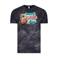 Cloud Black Happy Easter Day rodeo Easter Day Vintage Tee - CowGirlArtShop