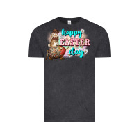 Vintage Black Happy Easter Day rodeo Easter Day Vintage Tee - CowGirlArtShop