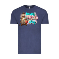 Vintage Denim Happy Easter Day rodeo Easter Day Vintage Tee - CowGirlArtShop