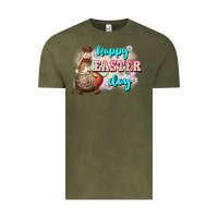 Vintage Olive Happy Easter Day rodeo Easter Day Vintage Tee - CowGirlArtShop