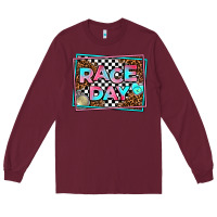 Burgundy race day Long Sleeve Tee - AdoDesignShop