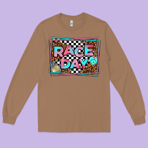 Race Day Long Sleeve Tee Designed By Adodesignshop