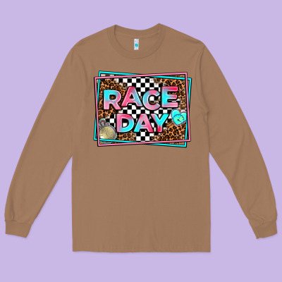 Race Day Long Sleeve Tee Designed By Adodesignshop