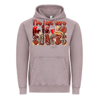 Vintage Zinc i'm just here for the snacks american football Vintage Hoodie - Zillion Design Studio