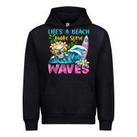 Black Life's a beach make some waves Urban Hoodie - NancyCooperArtShop