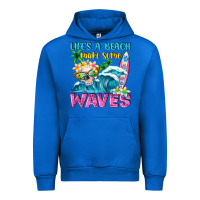 Cobalt Life's a beach make some waves Urban Hoodie - NancyCooperArtShop