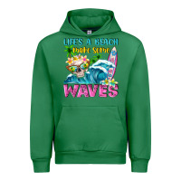 Emerald Life's a beach make some waves Urban Hoodie - NancyCooperArtShop