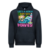 Navy Life's a beach make some waves Urban Hoodie - NancyCooperArtShop