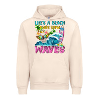 Sandshell Life's a beach make some waves Urban Hoodie - NancyCooperArtShop