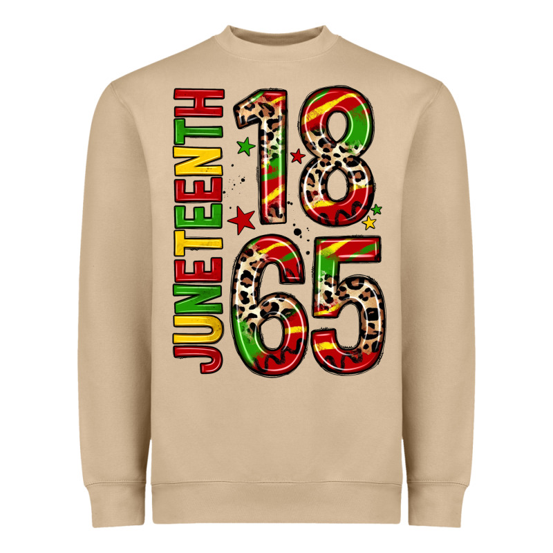 1865 Juneteenth Heavyweight Sweatshirt by Zillion Design Studio | Teevron