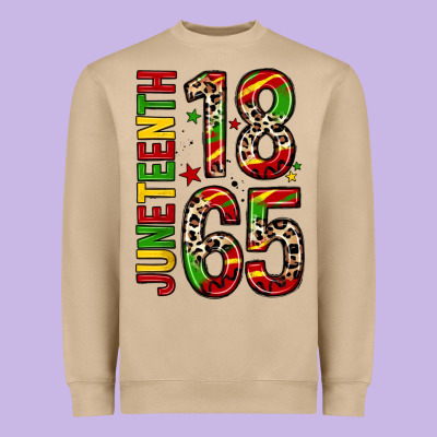 1865 Juneteenth Heavyweight Sweatshirt Designed By Zillion Design Studio