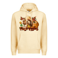 Pina Colada Fall Vibes Squirrel Premium Hoodie - LillyAllenDesigns
