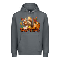 Rock Fall Vibes Squirrel Premium Hoodie - LillyAllenDesigns