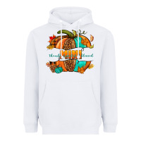 White Thankful grateful blessed mini pumpkin Heavyweight Hoodie - NancyCooperArtShop