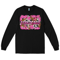 Black pinktober with cancer ribbon Long Sleeve Tee - AdoDesignShop