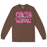 Chestnut pinktober with cancer ribbon Long Sleeve Tee - AdoDesignShop