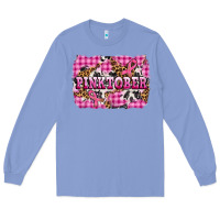 Colony Blue pinktober with cancer ribbon Long Sleeve Tee - AdoDesignShop