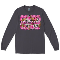 Smoke pinktober with cancer ribbon Long Sleeve Tee - AdoDesignShop
