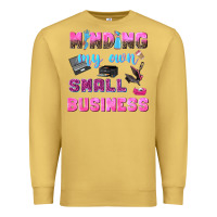 Antique Gold mind my own small business Premium Sweatshirt - NancyCooperArtShop