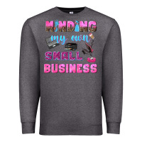 Charcoal Heather mind my own small business Premium Sweatshirt - NancyCooperArtShop