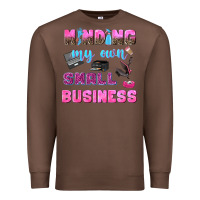 Chestnut mind my own small business Premium Sweatshirt - NancyCooperArtShop