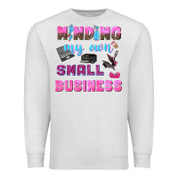 Oatmeal Heather mind my own small business Premium Sweatshirt - NancyCooperArtShop