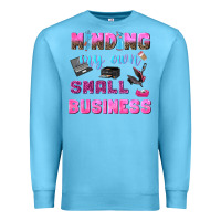 Ocean Blue mind my own small business Premium Sweatshirt - NancyCooperArtShop