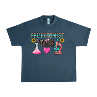 Midnight Navy phlebotomist tech Urban Heavy Tee - CowhideDigitalArt