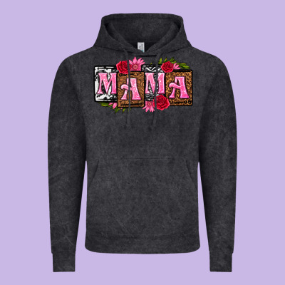 Mama With License Letters Mothers Day Vintage Hoodie Designed By Texasbilliewilder
