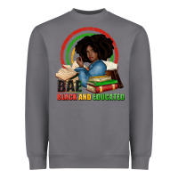 Storm Bae black and educated Heavyweight Sweatshirt - Zillion Design Studio