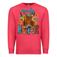 Cardinal moody cow Premium Sweatshirt - NancyCooperArtShop
