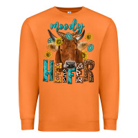 Carrot moody cow Premium Sweatshirt - NancyCooperArtShop