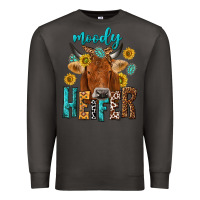 Smoke moody cow Premium Sweatshirt - NancyCooperArtShop