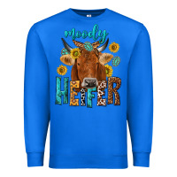 True Royal moody cow Premium Sweatshirt - NancyCooperArtShop