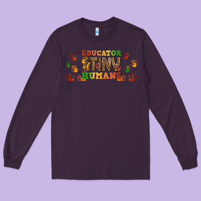Educator Of Tiny Humans Libbey Glass Long Sleeve Tee Designed By Bundleandbundleshop
