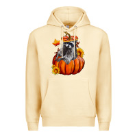 Pina Colada Fall Pumpkin Raccoon Premium Hoodie - LillyAllenDesigns