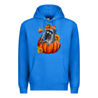 True Royal Fall Pumpkin Raccoon Premium Hoodie - LillyAllenDesigns