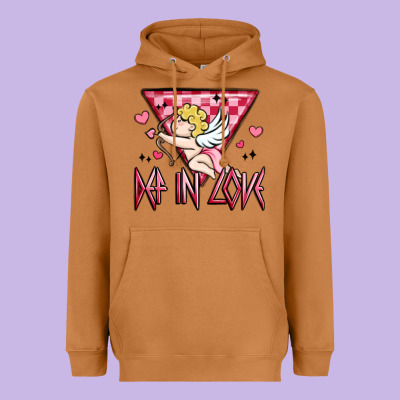 Def In Love Heavyweight Hoodie Designed By Maliassmallbusiness