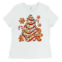 White christmas tree cake and cookies ado Ladies Tee - AdoDesignShop