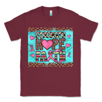 Burgundy strength hope faith Classic Tee - JahusDesignShop