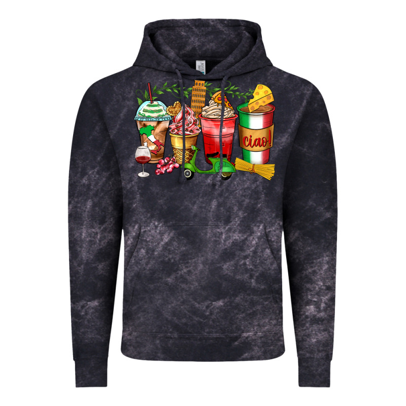 Italy Coffee Cups Vintage Hoodie by Zillion Design Studio | Teevron
