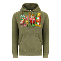 Vintage Olive italy coffee cups Vintage Hoodie - Zillion Design Studio