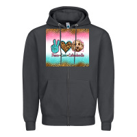 Smoke peace love labradoodle Zipper Hoodie - Jasminsmagicworld