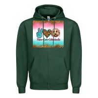 Peace Love Labradoodle Zipper Hoodie | Teevron