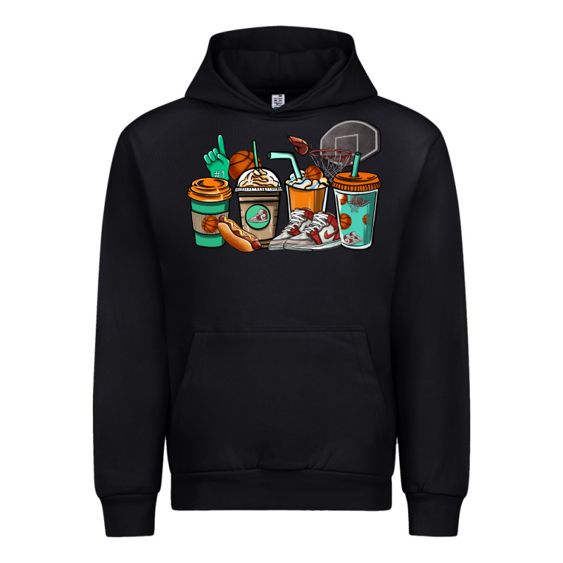 Basketball Coffee Cups Urban Hoodie by NancyCooperArtShop | Teevron